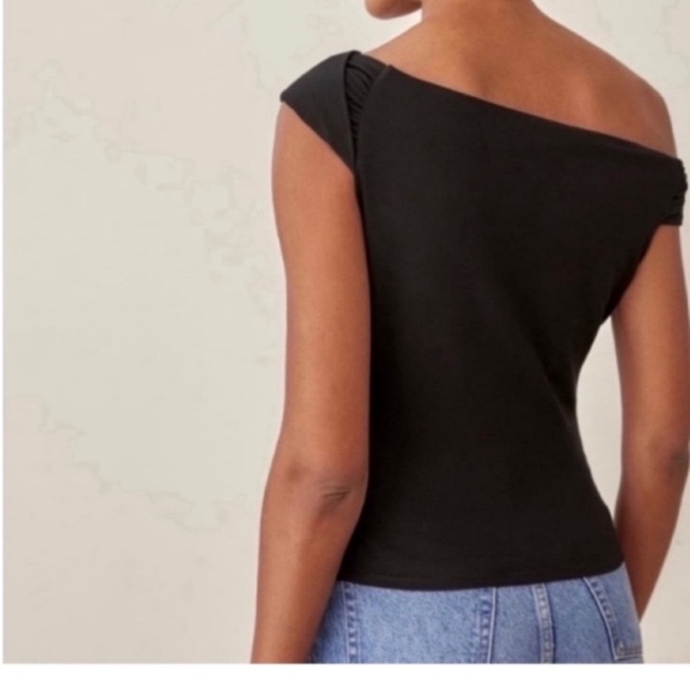 Reformation Cello Knit Top in Black - Picture 4 of 8